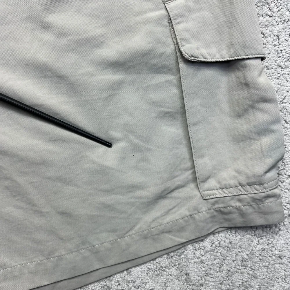 Simms Cargo Shorts Mens XXL Khaki Nylon Fishing Lightweight Utility‎ Gorpcore
